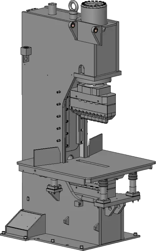Model of building stone splitter - perspective